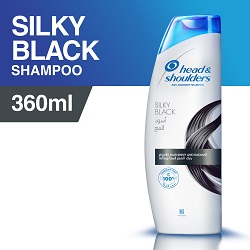 H&s Silky Black Shampoo 360ml